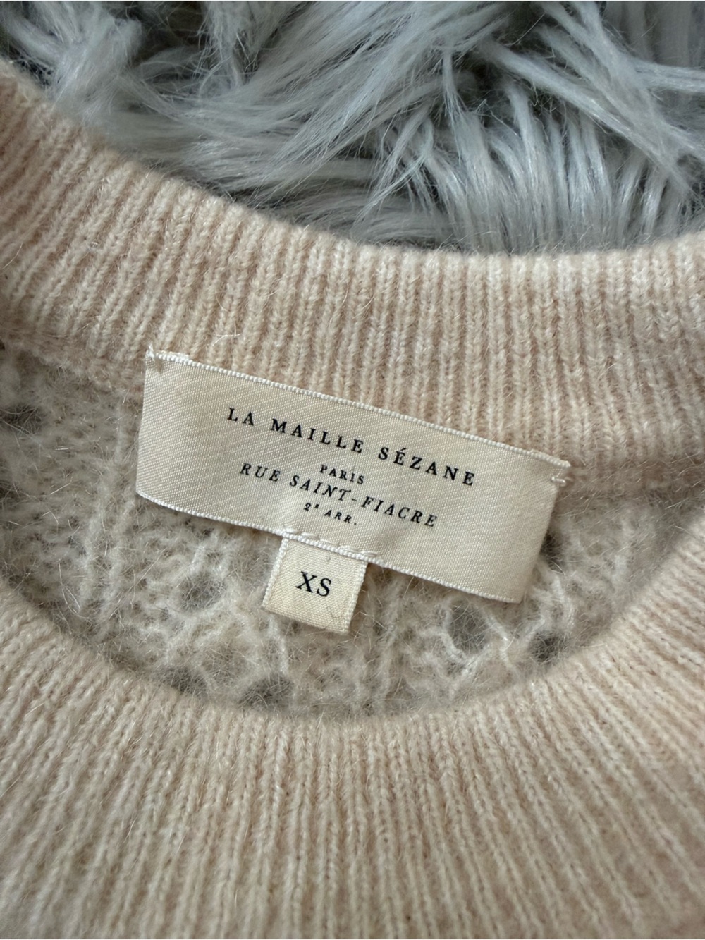 SEZANE Jake Jumper in Vanilla Size XS - Picture 8 of 10